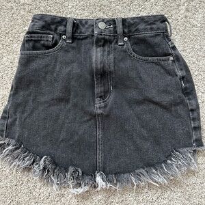 Pacsun black jean skirt